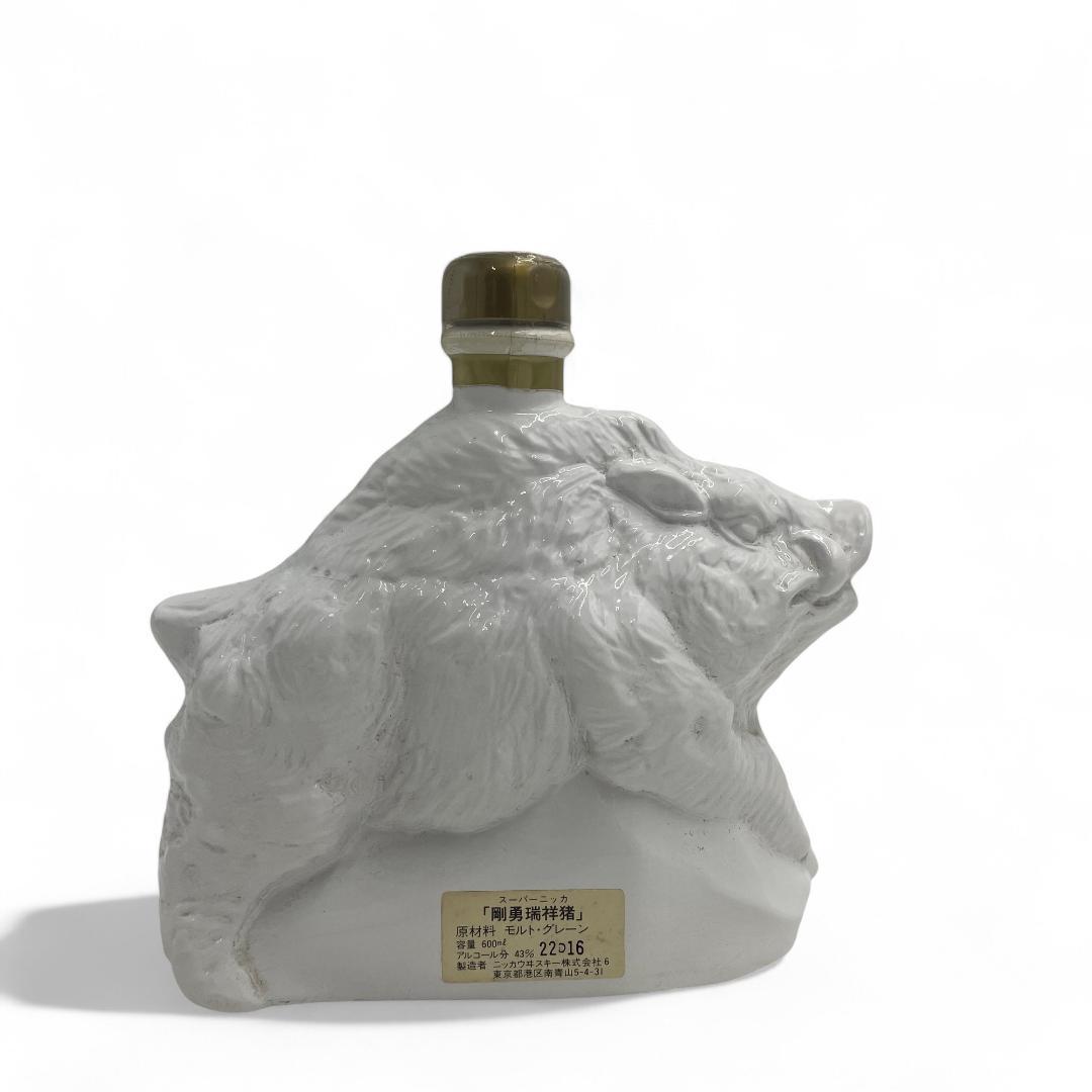 未開栓】ニッカウヰスキー干支ボトル/剛勇瑞祥猪/600ml /43％