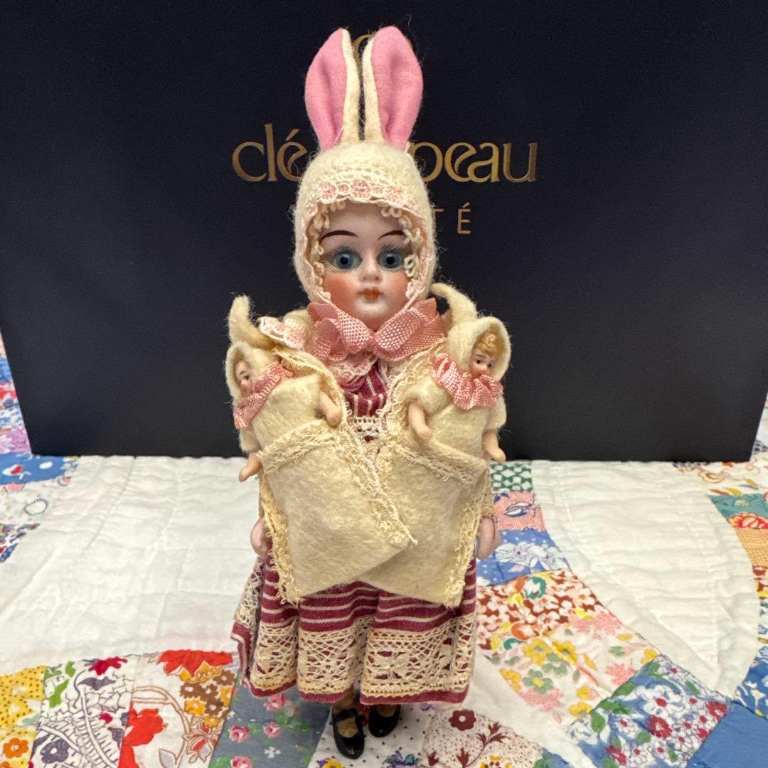 ち*る様 カマー&ラインハルトビスクドールウサギ親子 カマー&ラインハルトビスクドールウサギ親子 カマー&ラインハルト