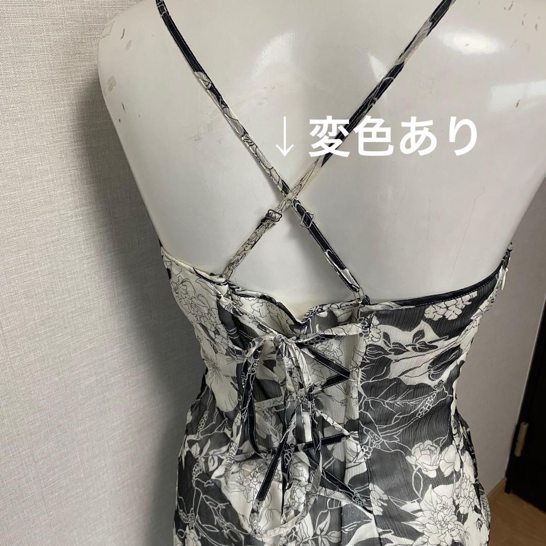 最高級 シルク 100% ジュネビビアン ロングドレス 花柄 マーメイド 演奏会