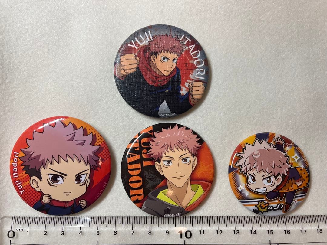 呪術廻戦 虎杖悠仁 缶バッジ 4点 - メルカリ