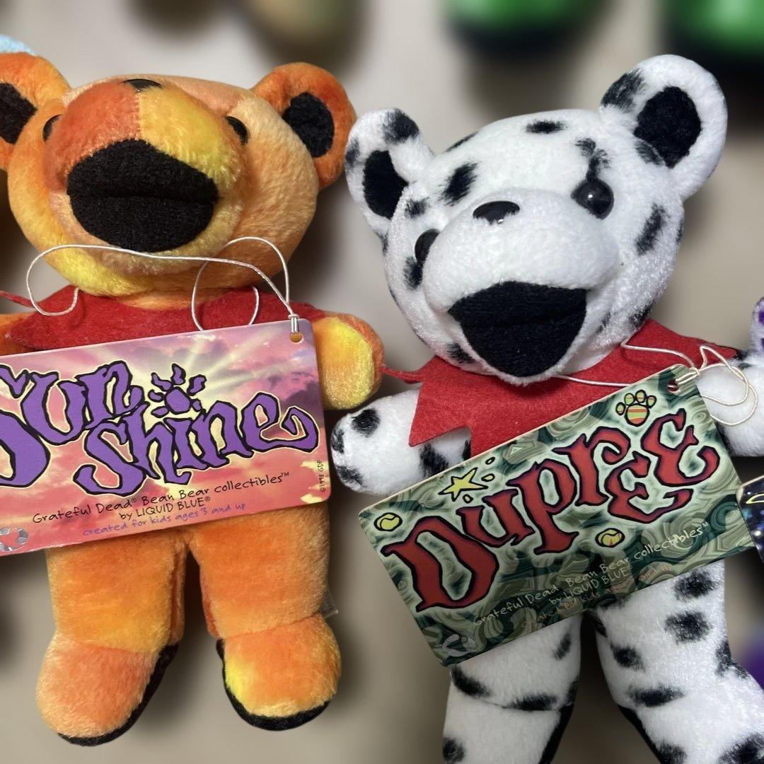 Grateful Dead Bear デッドベア　ビーンベア　ぬいぐるみセット