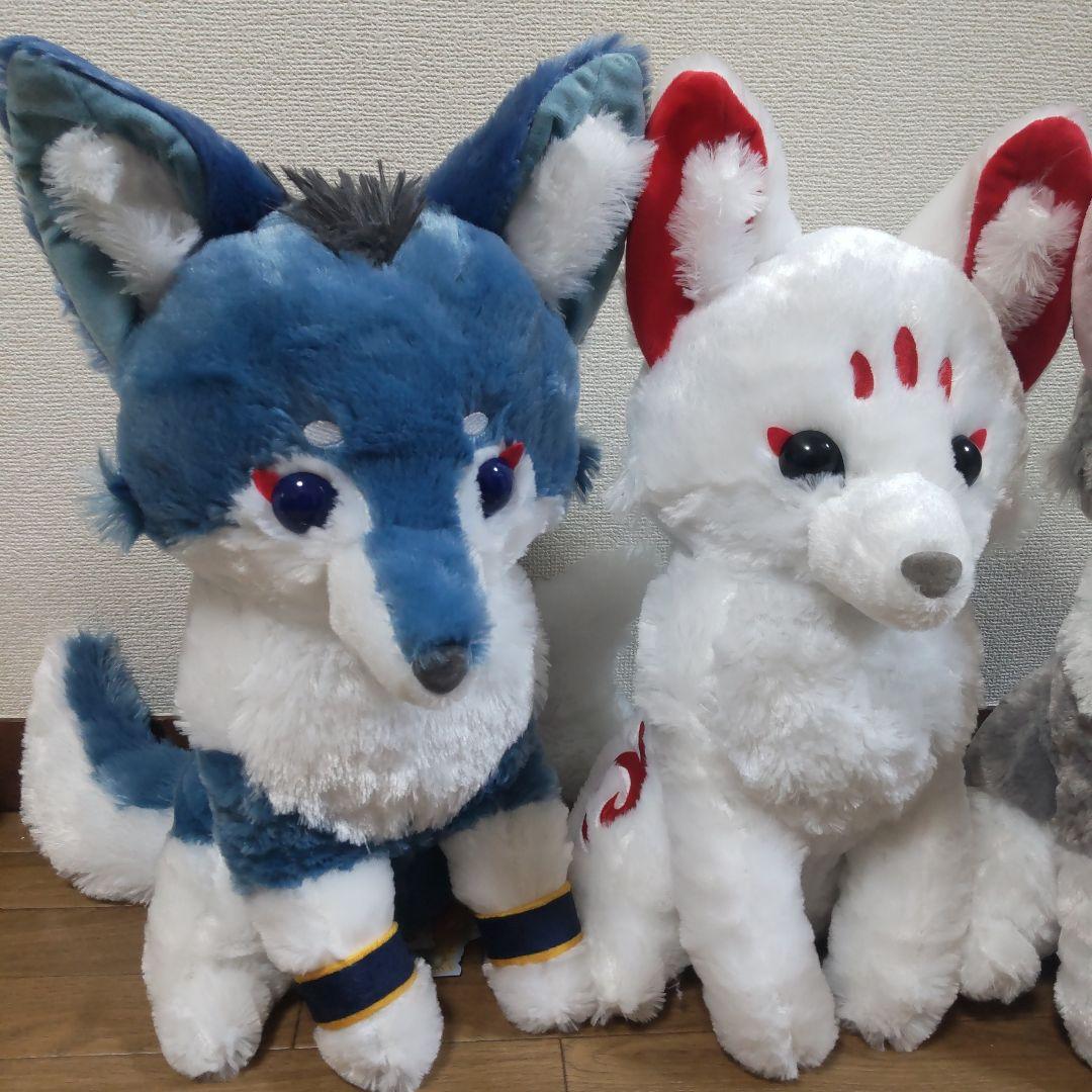 アマテラスのオオカミ ウルトラBIGぬいぐるみ全３種～テル＆ラックル＆ホロウ～