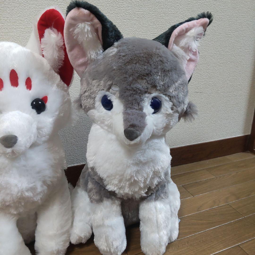 アマテラスのオオカミ ウルトラBIGぬいぐるみ全３種～テル＆ラックル＆ホロウ～