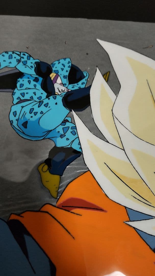 セル画　ドラゴンボール 　セルジュニア戦　（サイズ　26cmx23cm）