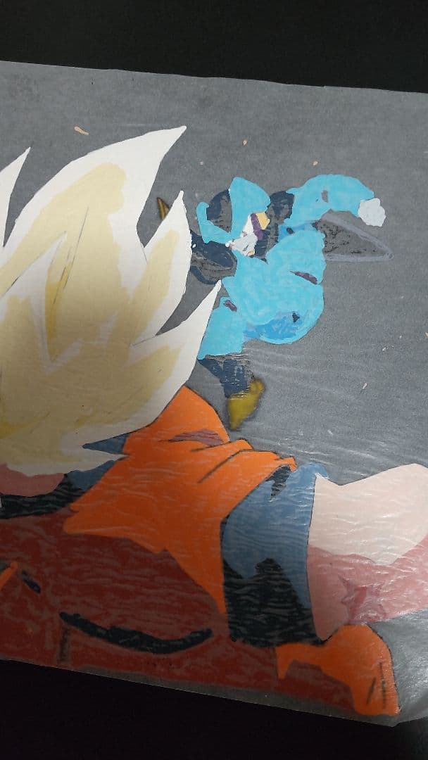 セル画　ドラゴンボール 　セルジュニア戦　（サイズ　26cmx23cm）