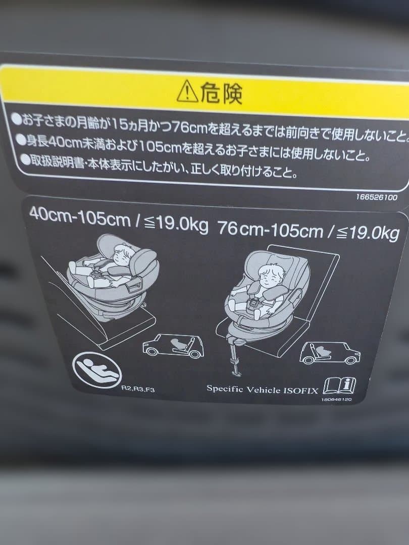 一部シミ有り　Combi THE S Air ISOFIX エッグショック