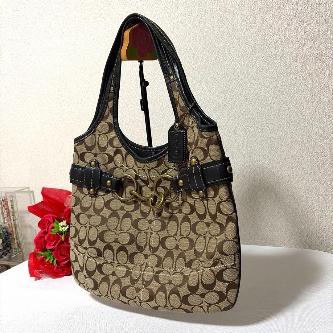 バッグ coach rare bithorse hand bag