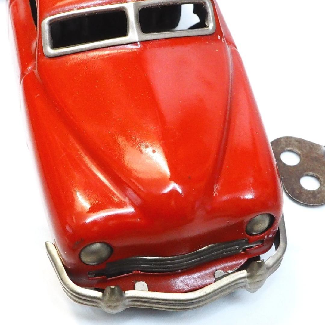KSG【占領下の日本製パズルカー赤ゼンマイ】ブリキtin toy car箱コピー