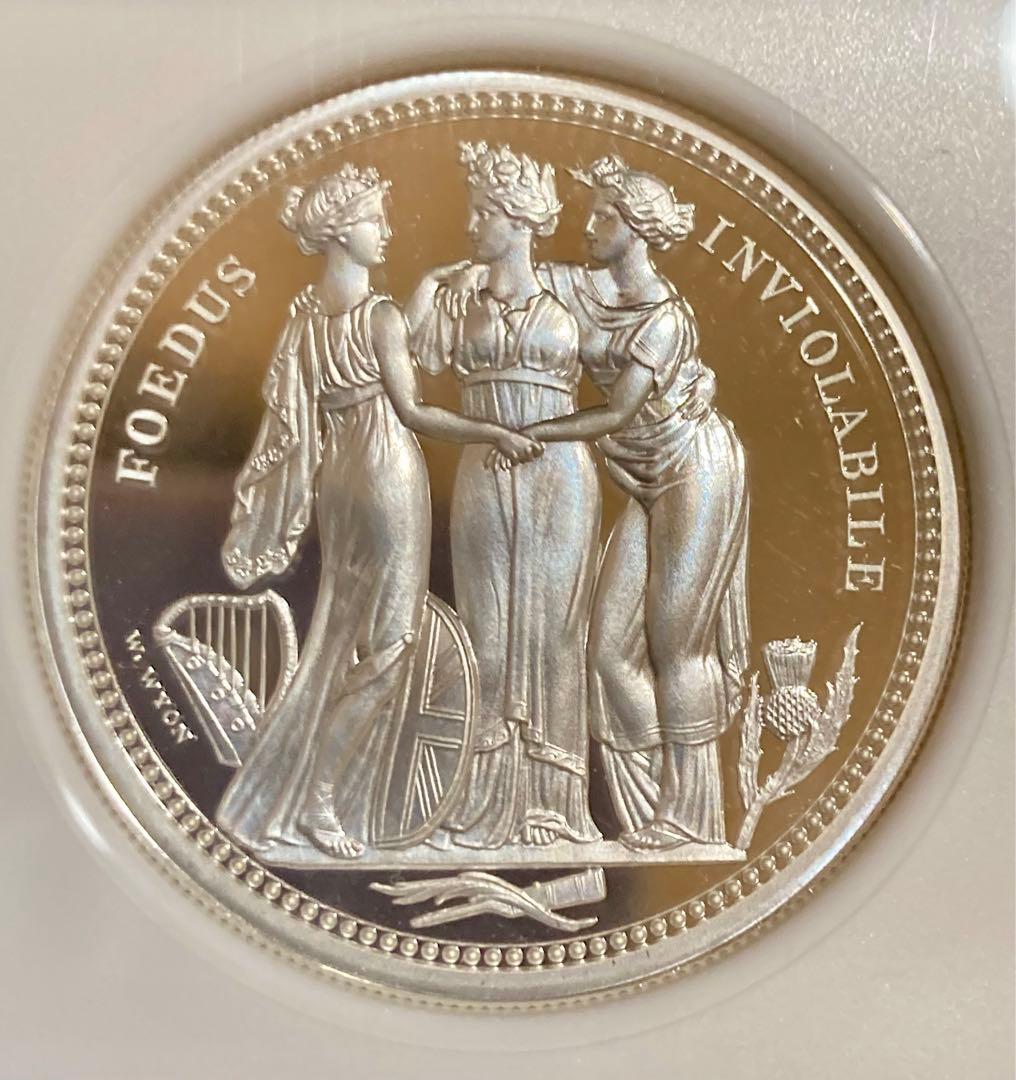 NGC最高鑑定PF70☆2020 スリーグレイセス(イギリス)2oz 銀貨