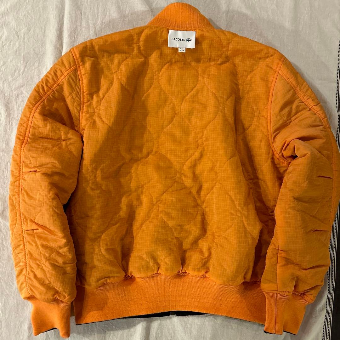 LACOSTE ラコステ MA-1リバーシブルジャケット ネイビー／オレンジ M