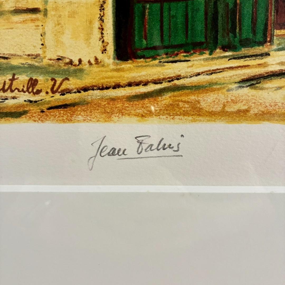 モーリス・ユトリロ「サン・セヴランの教会」リトグラフ 直筆サイン入