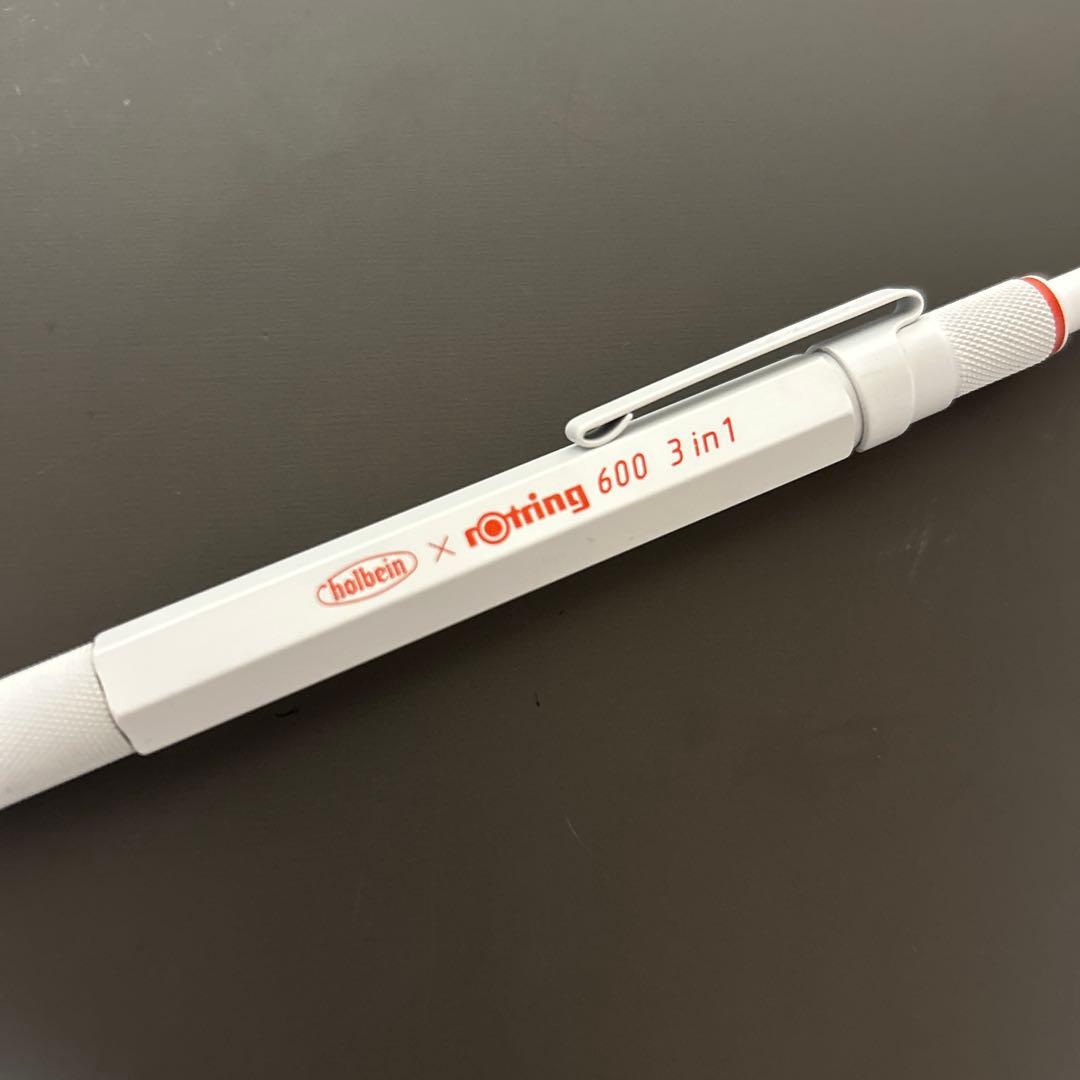 限定色】ロットリング600 3in1 ホルベイン パーマネントホワイト