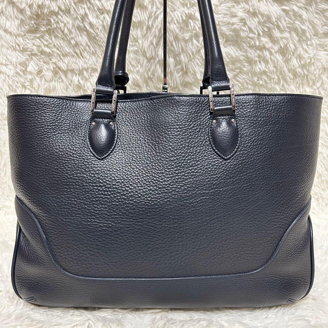 【専用ページ】未使用級　PELLE MORBIDA ビジネストートバッグネイビー