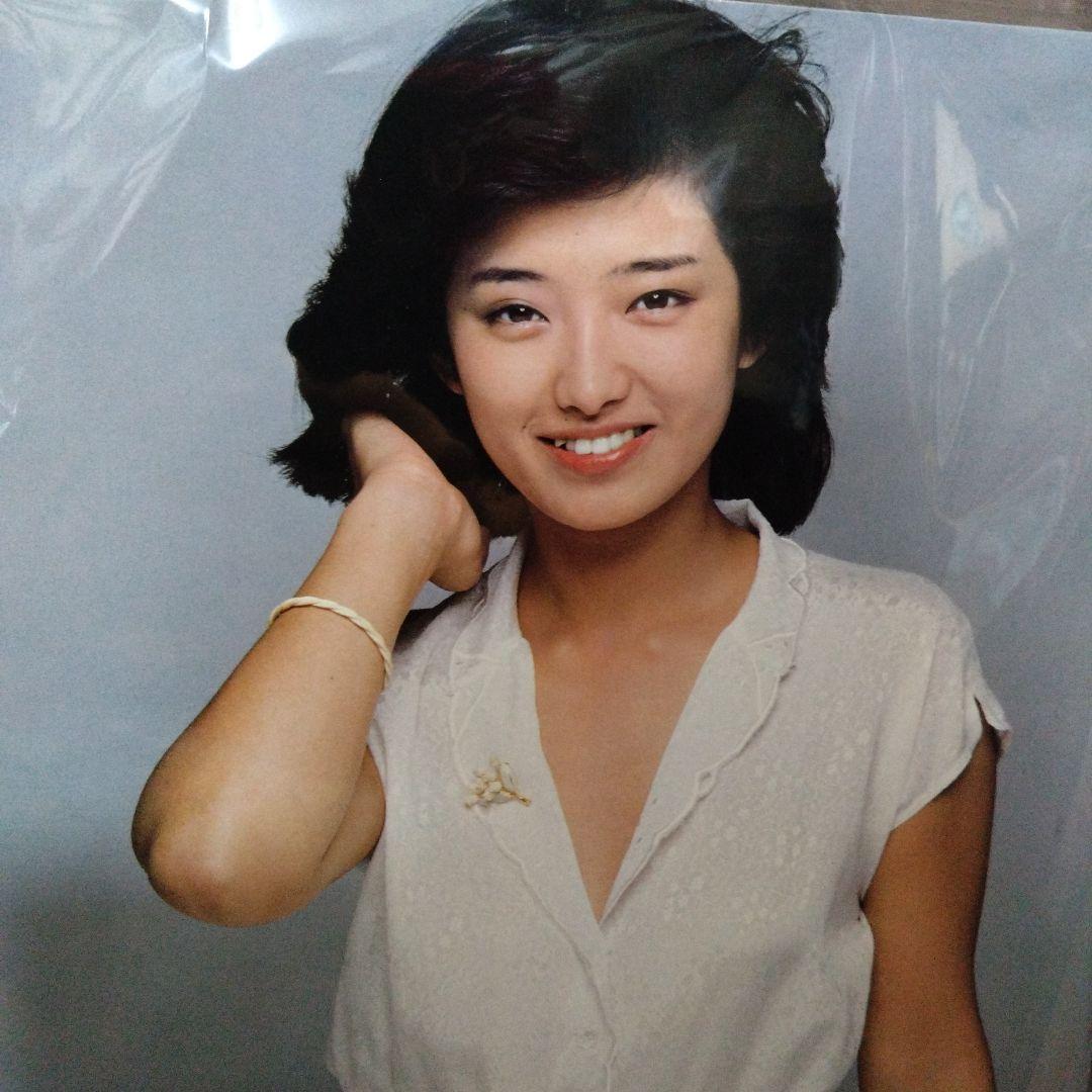 山口百恵 40年以上前 当時物 ソニーレコード非売品 木製パネル