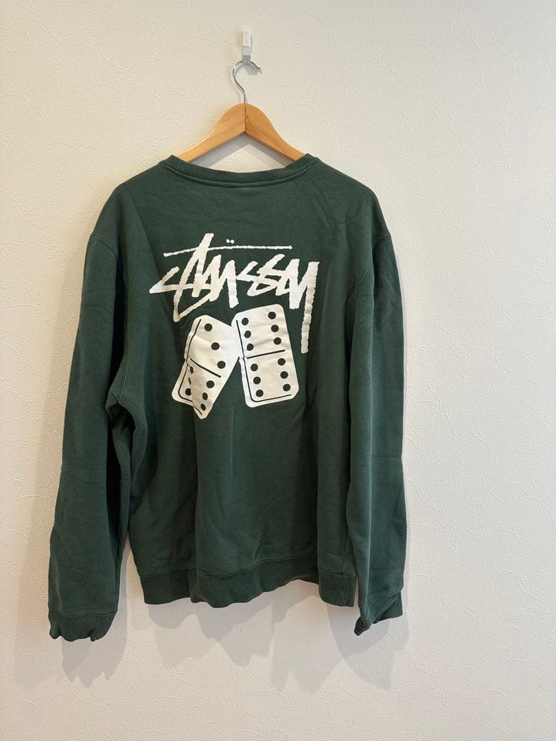 Stussy ダークグリーン XL トレーナー