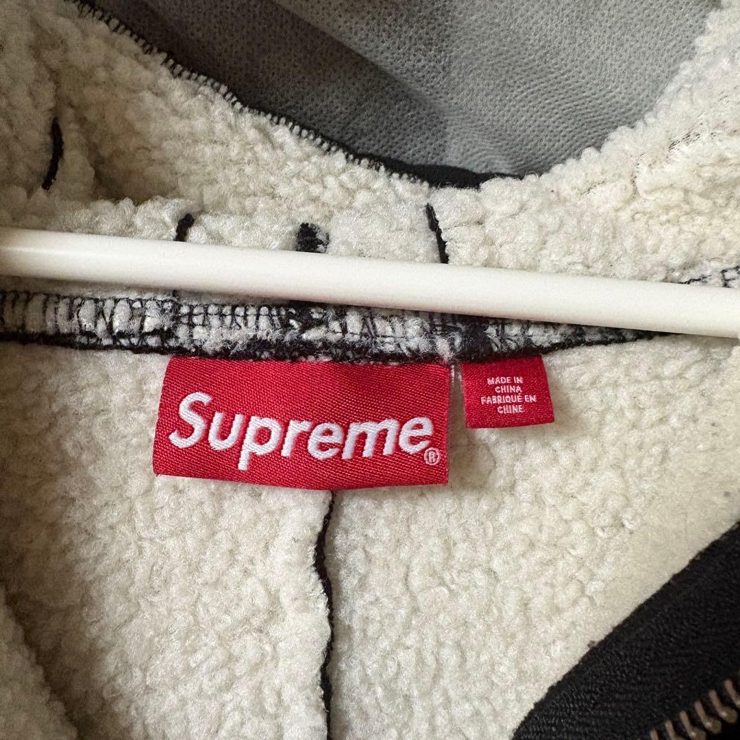 トップス Supreme Faux Shearling Zip Up Hooded M