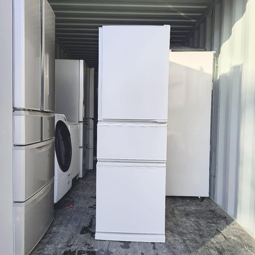 運搬取付無料！シンプルホワイト・純正三菱の冷蔵庫！完全動作品・美品