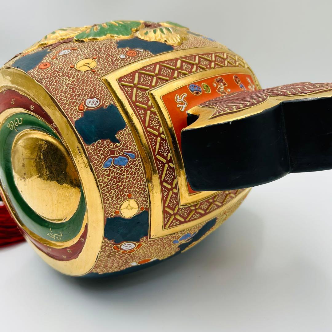 九谷焼 打ち出の小槌 縁起物 色絵 金彩 派手 正月飾り物 開運 金運 招福】