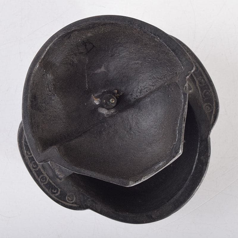 中国　古銅　唐銅　燭台　在銘　V　R9164