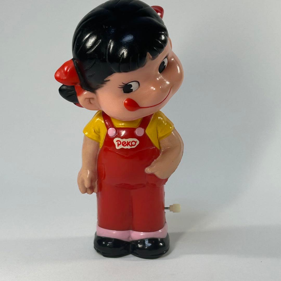 不二家　ペコちゃん　首振り人形　ゼンマイ人形　レトロ