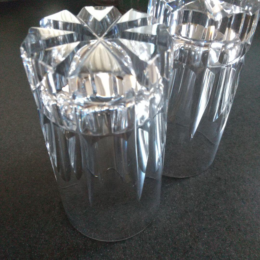 ウランガラス グラス3個組 和骨董 ウランガラス 3点セット 和骨董