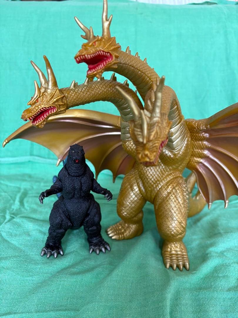1998 ゴジラ、キングギドラ　ソフビ ソフビ キングギドラ 1998年製 限定1点 | 開運大吉懐古堂