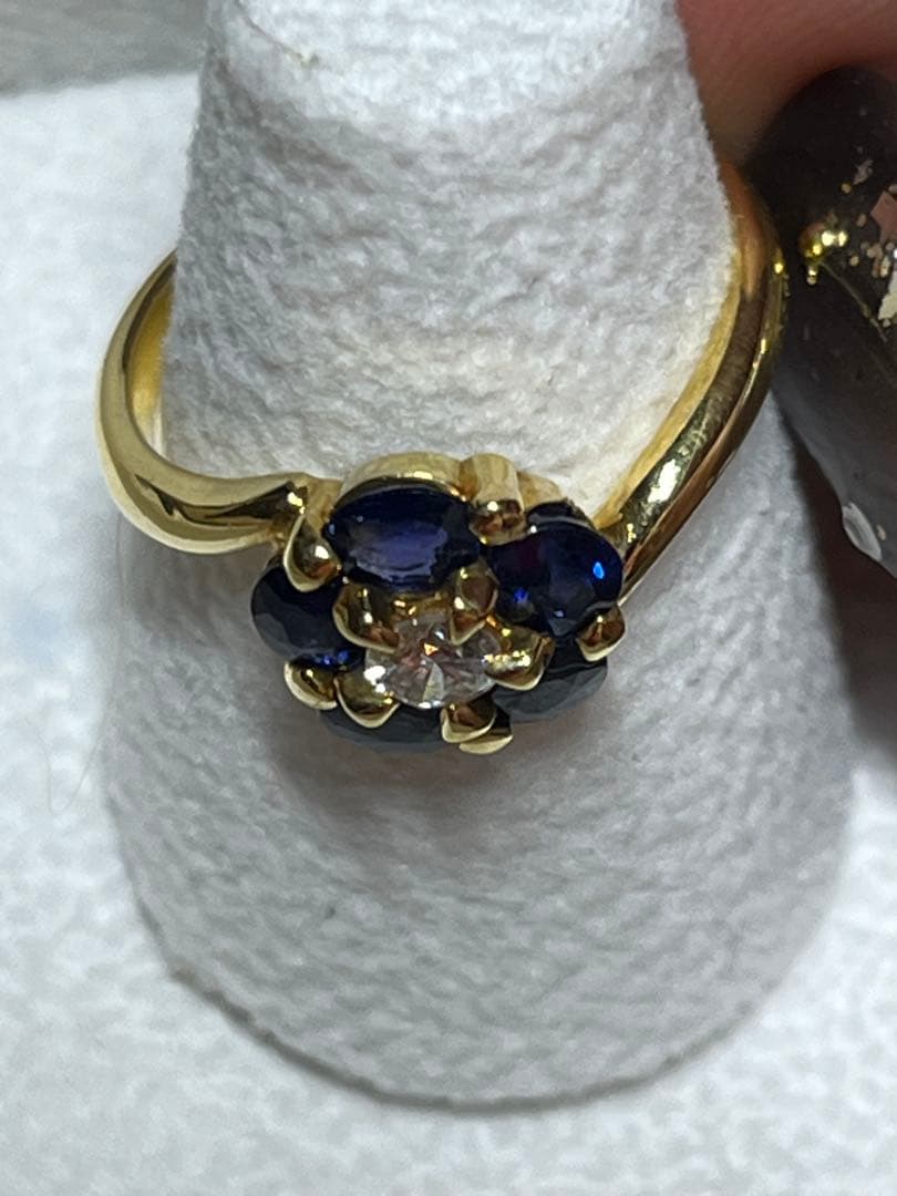 エステール　ESTELLE サファイア ダイヤモンド　リング