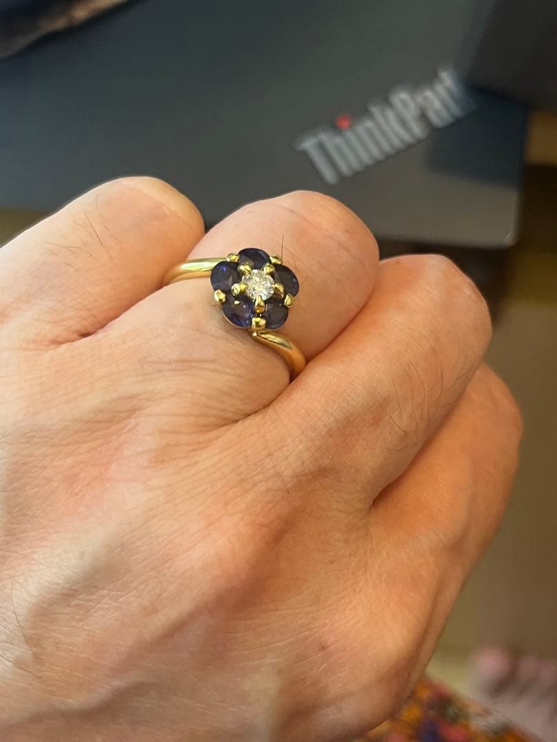 エステール　ESTELLE サファイア ダイヤモンド　リング