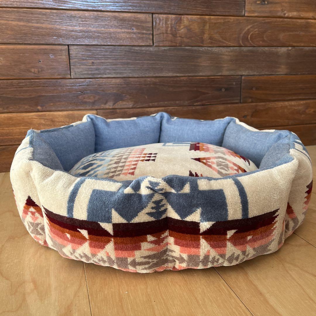 ペットベッド ハンドメイド205 注文 ペンドルトン リメイク 猫ベッド