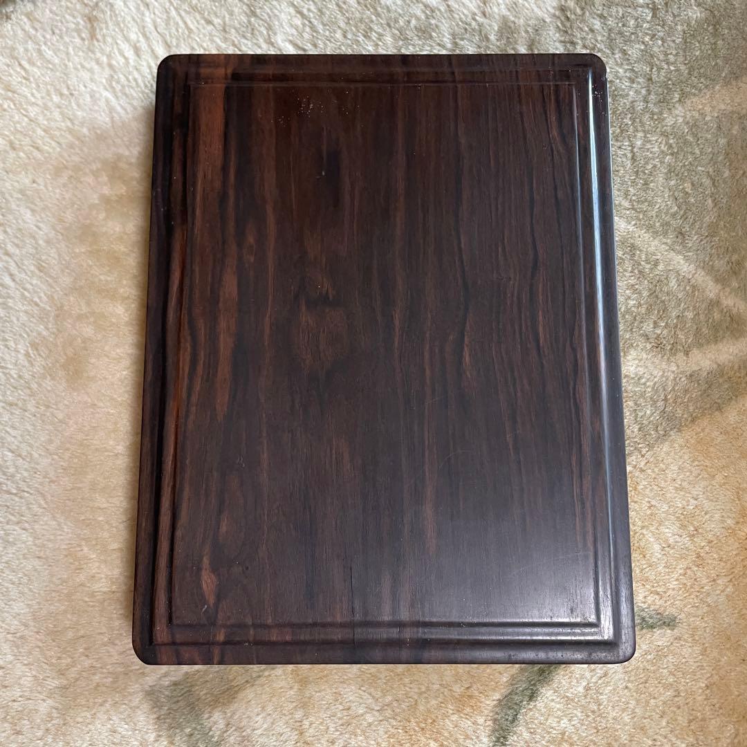 【岩田硯】竜山作 天然硯 木箱付き