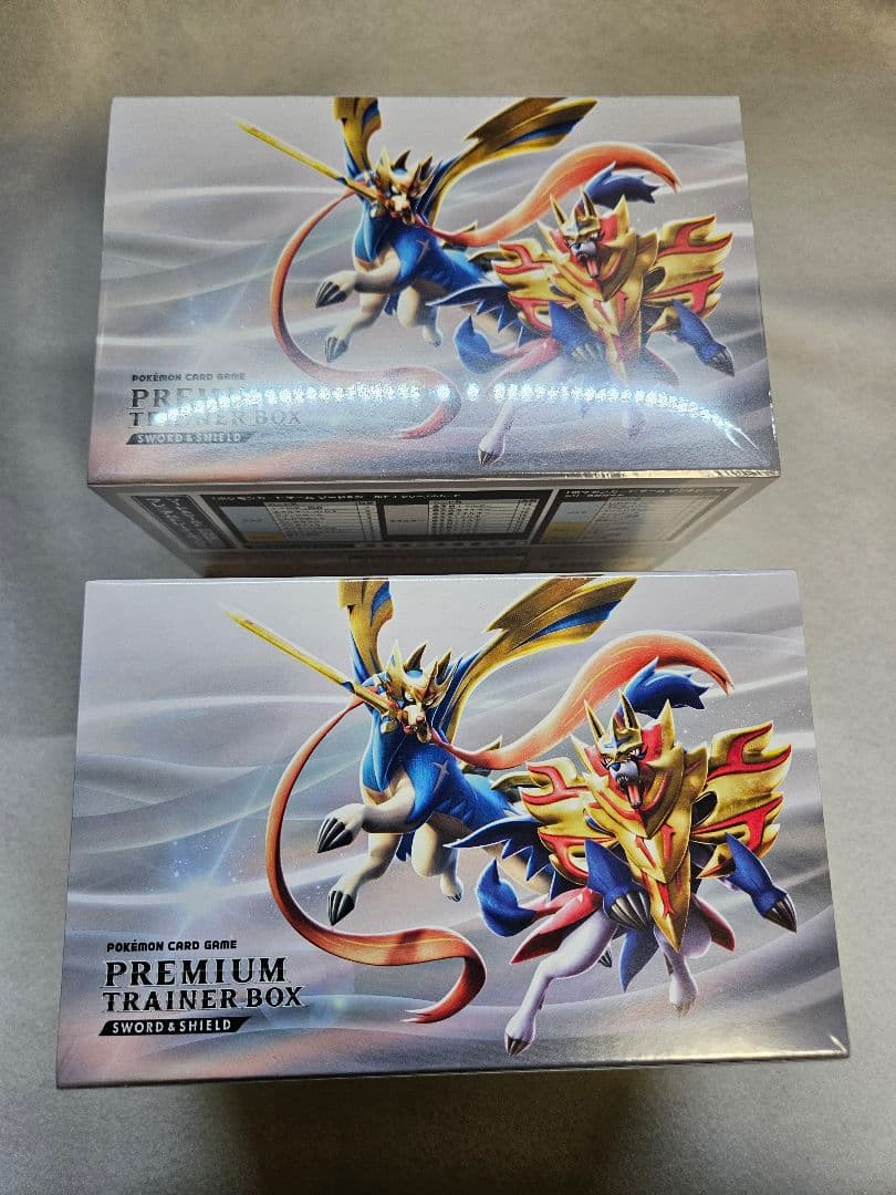 【新品未開封／シュリンク付き】プレミアムトレーナーボックスソード&シールド　2箱 ポケモンカードゲーム ソード＆シールド プレミアムトレーナーボックス