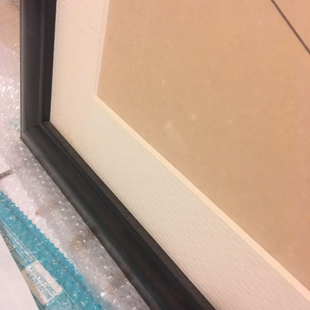 海老の水墨画　肉筆