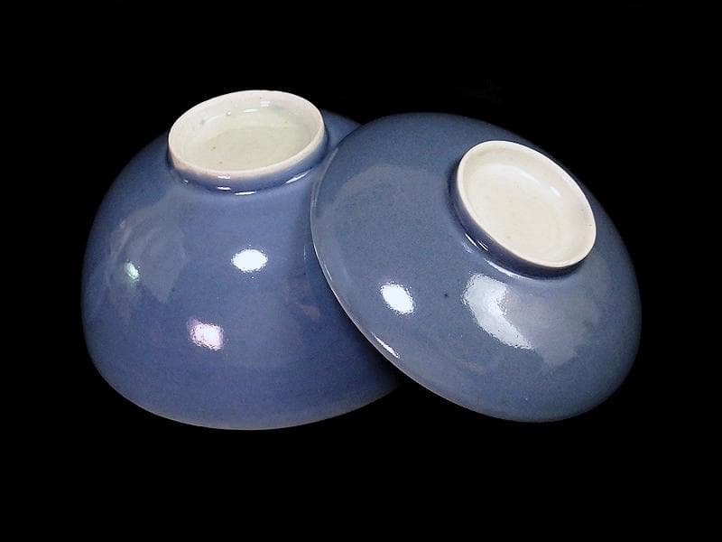 古伊万里 薄瑠璃 蓋茶碗 江戸期 E380AS-CHs