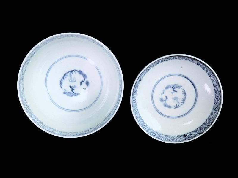 古伊万里 薄瑠璃 蓋茶碗 江戸期 E380AS-CHs - メルカリ