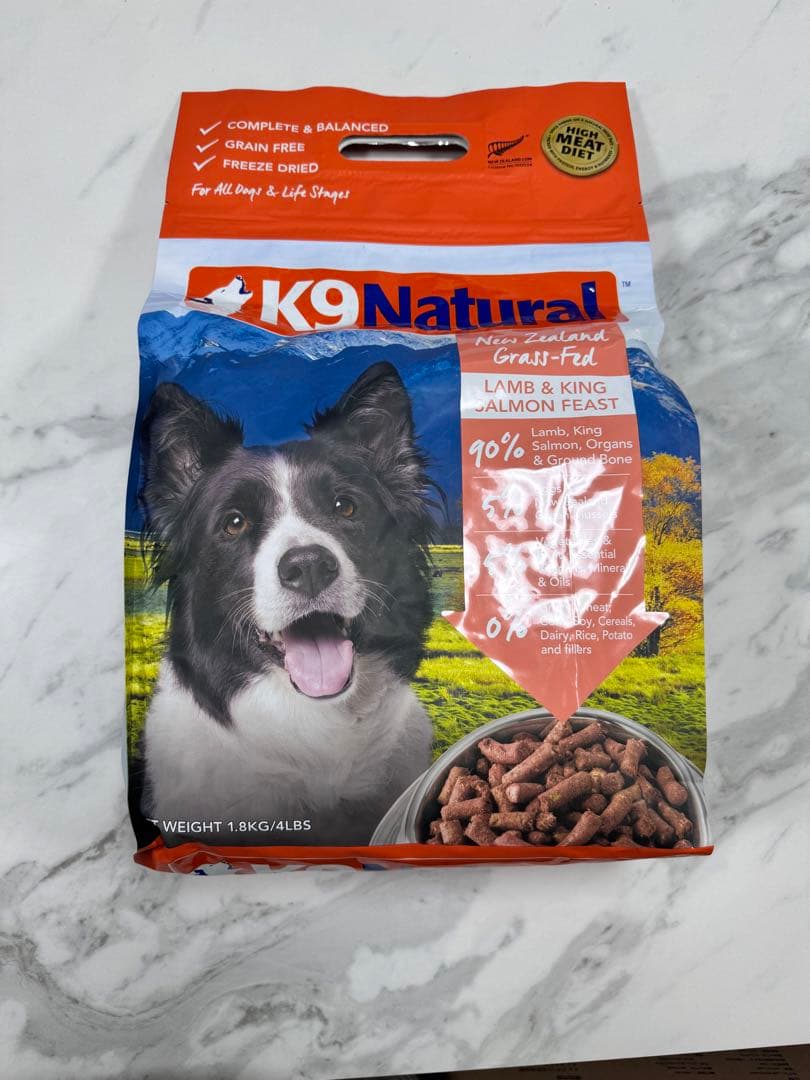 K9 Natural ラム＆キングサーモン・フィースト 1.8キロ