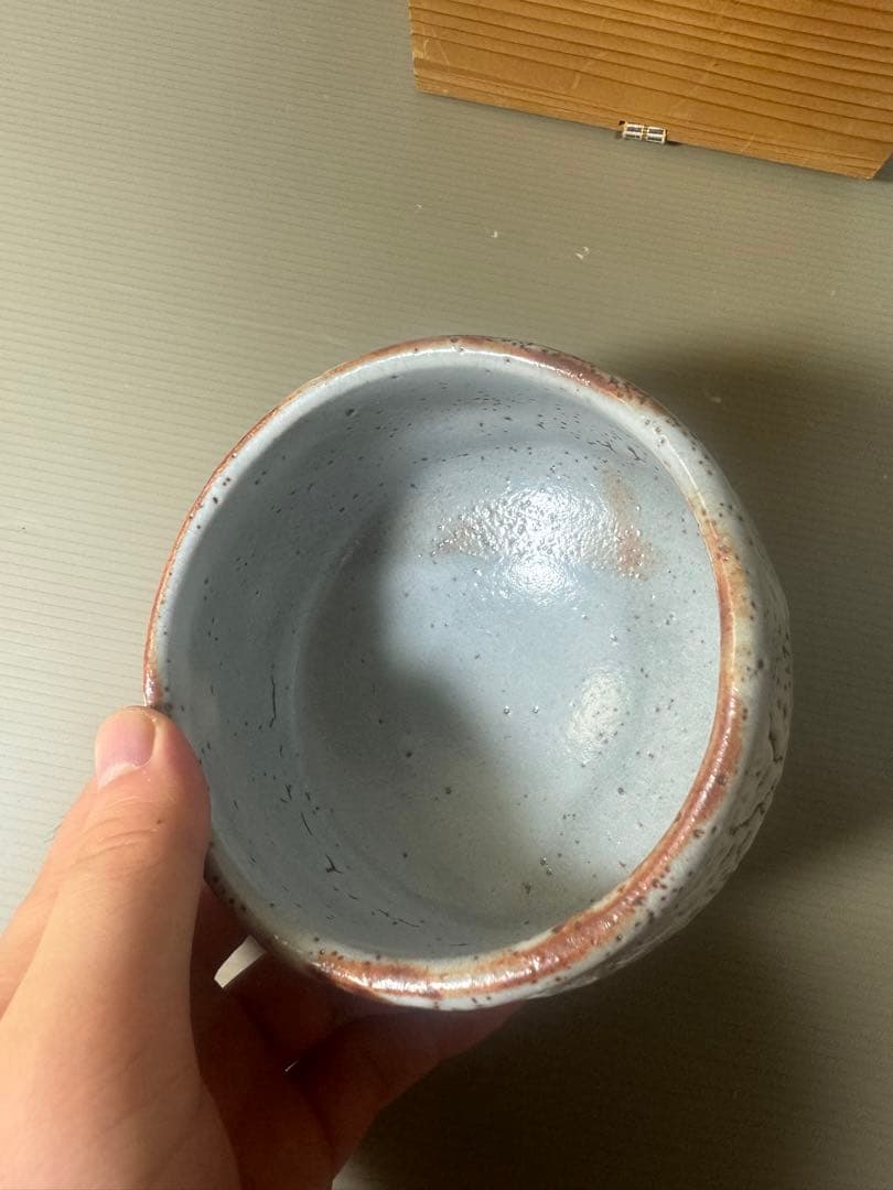 2323 美濃焼 秀山窯 志野茶碗 共箱付 茶道具 - メルカリ