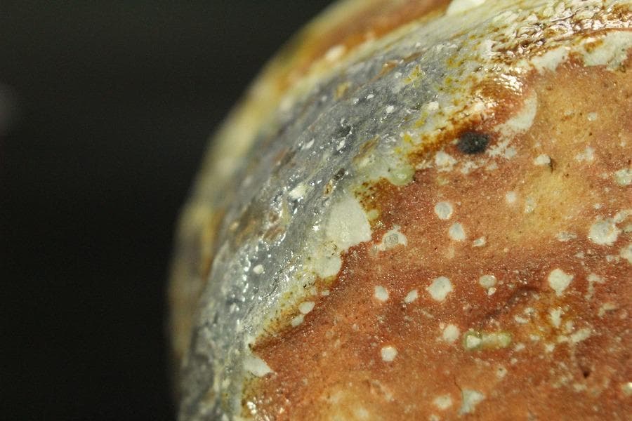 信楽焼 掛花入 高橋楽斎作 在印 美品(A600)