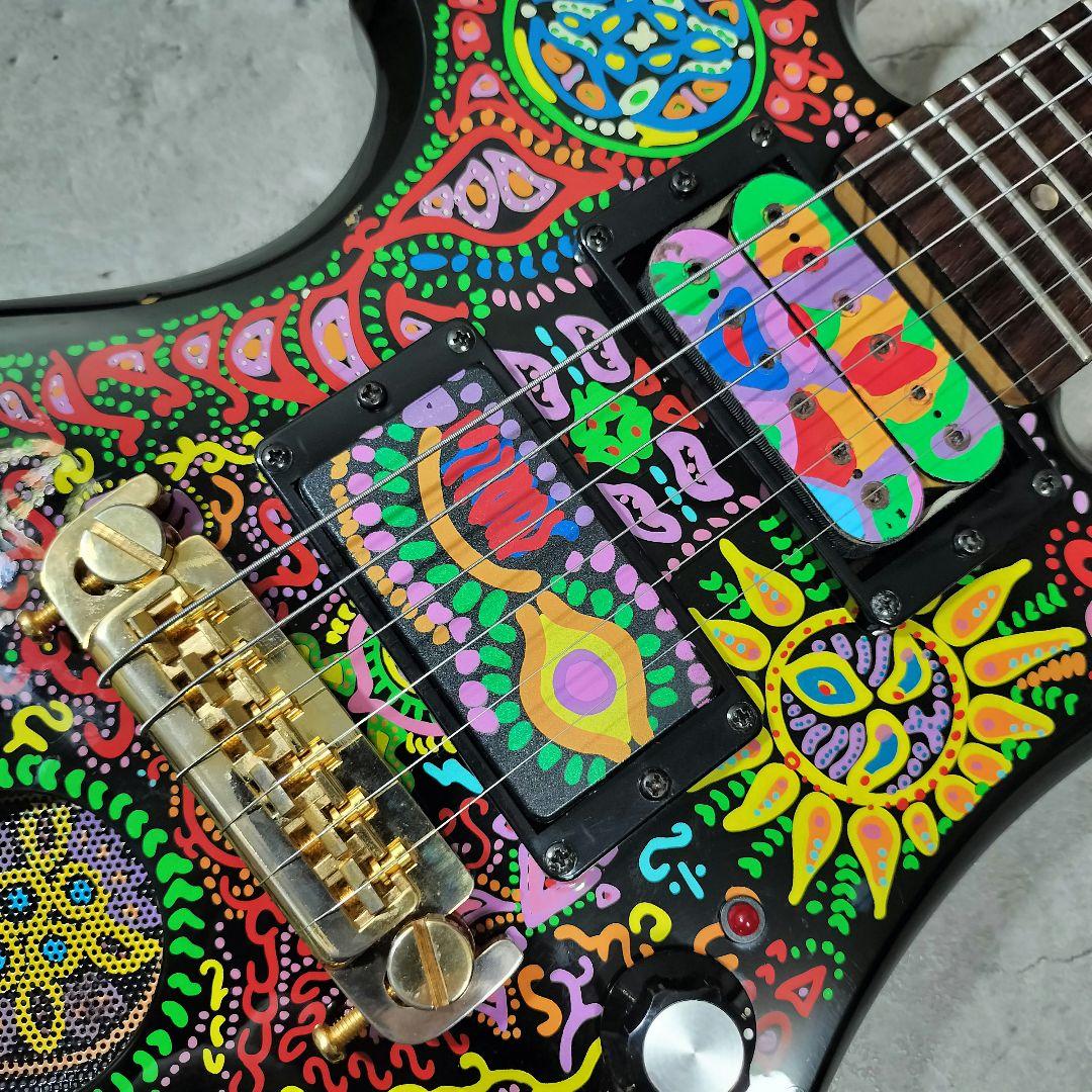 FERNANDES MG-Jr ミニエレキギター HIDEモデル サイケ柄