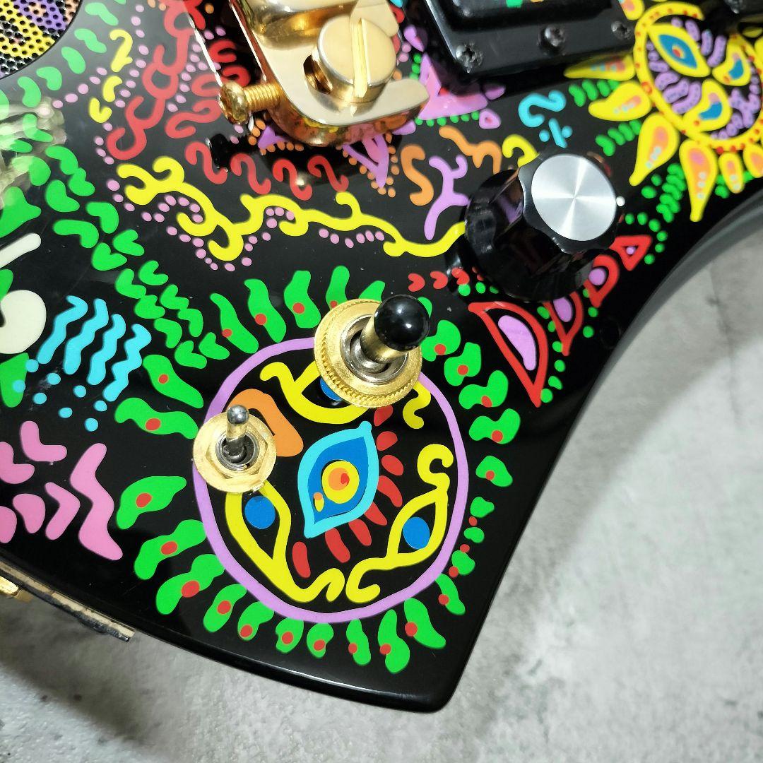 FERNANDES MG-Jr ミニエレキギター HIDEモデル サイケ柄