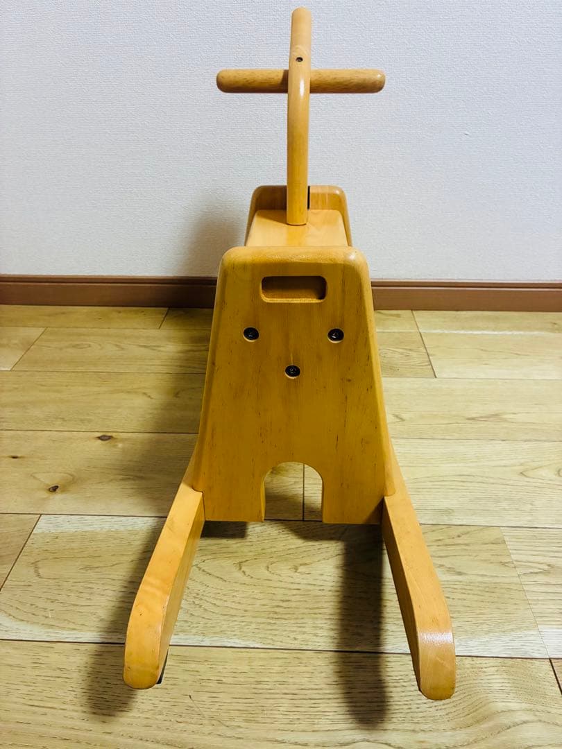 ニチガン エルムの木馬 木製ロッキングホース 木馬 - メルカリ