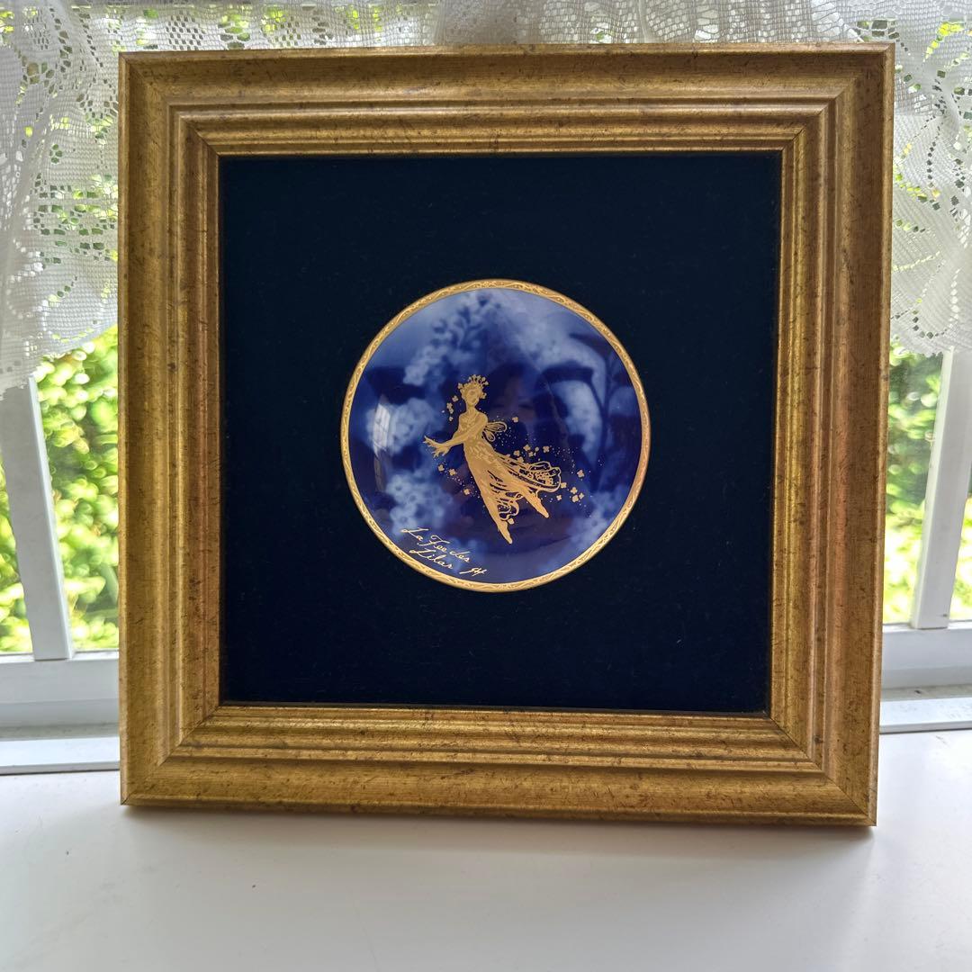 大倉陶園 アートフレーム 陶額 リラの精 陶器 壁掛け 壁飾り 大倉陶園 アートフレーム 陶額 バラの精 陶器 壁掛け 壁飾り 希少