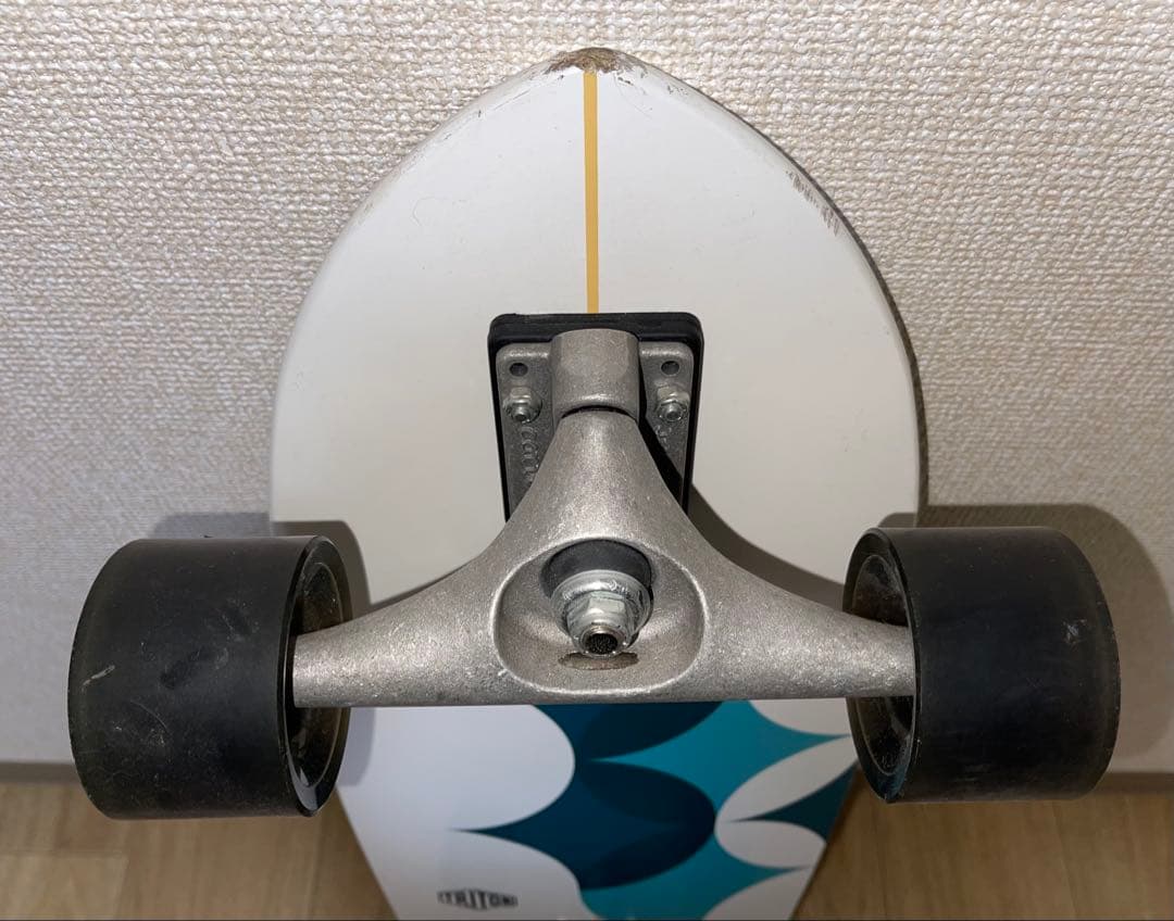 CARVER TRITON　サーフボード　サーフスケート　ホワイト　青　29㌅