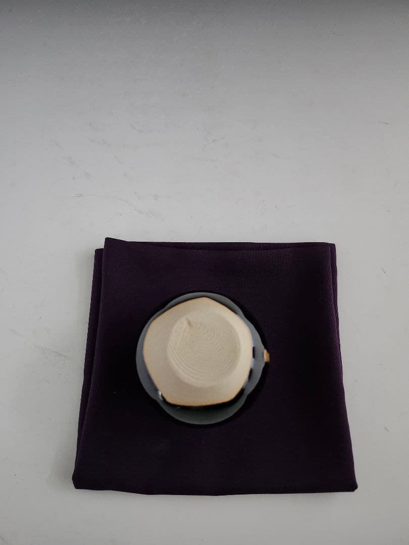 茶入 四方盆 セット 文琳 唐物茶入写 京焼 桶谷定一 木