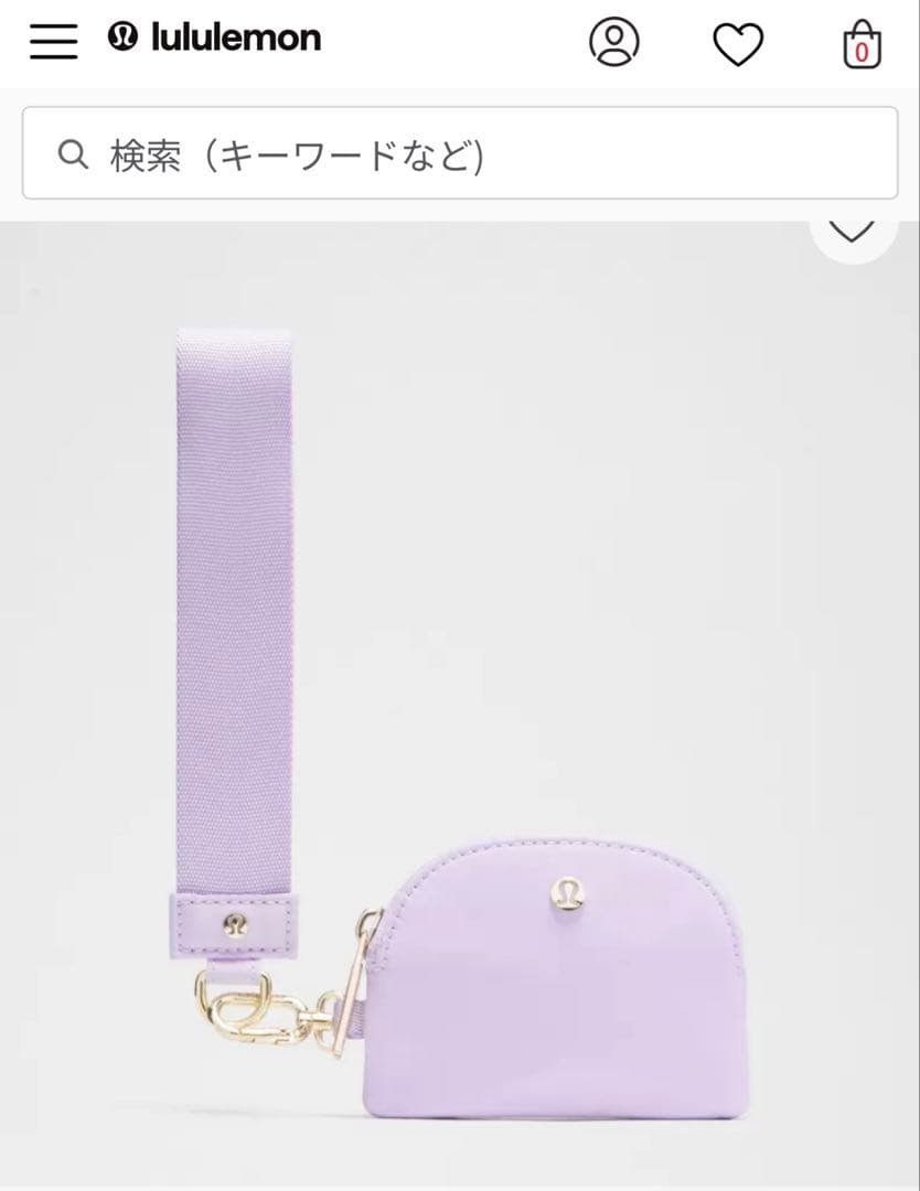 lululemon 新品　リストレット　ピンク　ケース　デュアルポーチ