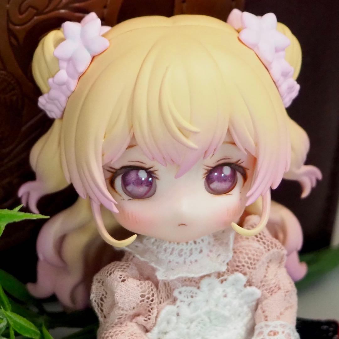 ねんどろいどどーる】カスタム済みフェイス cream レジンアイ付