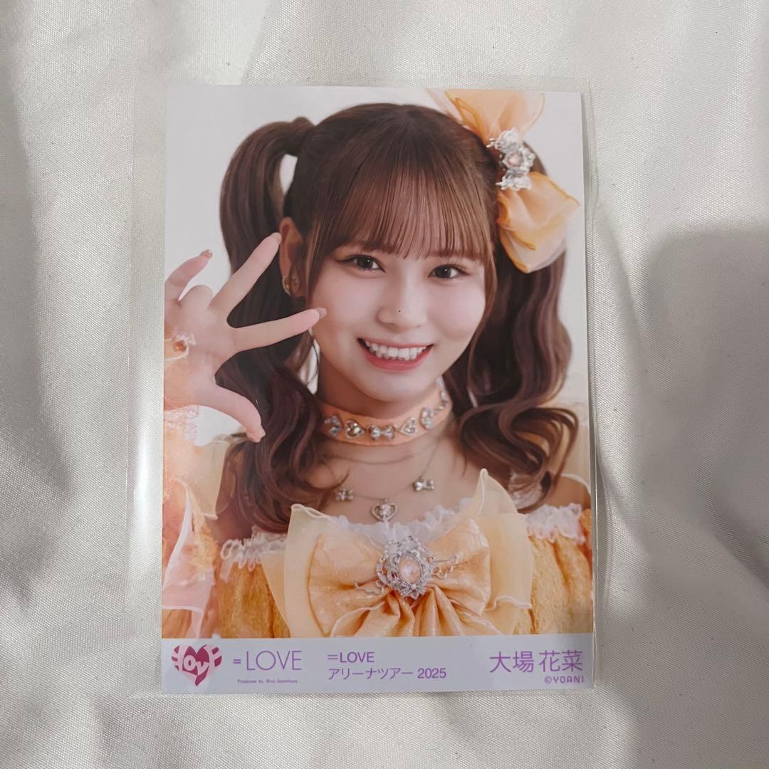 イコラブ 大場花菜 7周年 猫衣装 直筆 生写真 LOVE 大場花菜 生写真 7