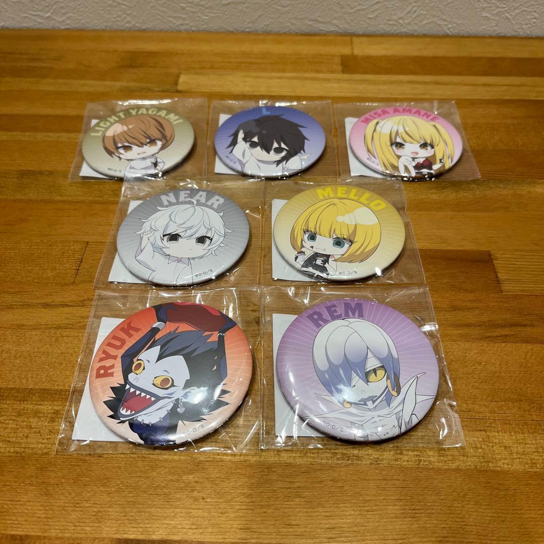 くじ引き堂 デスノート ミニキャラ缶バッジ 7枚セット - メルカリ