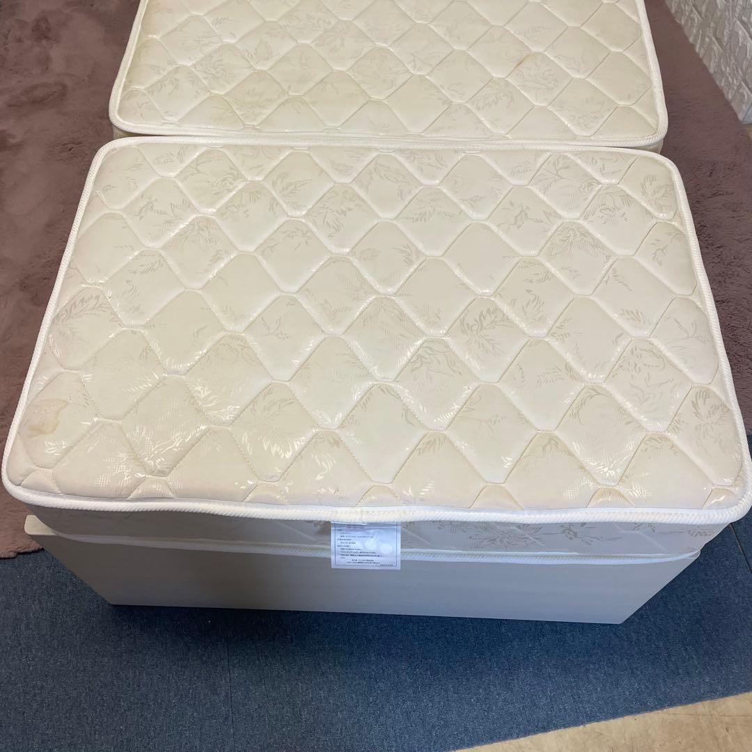 都内23区送料無料✨シングルベッド✨マットレス・フレームセット　引き出し収納付き