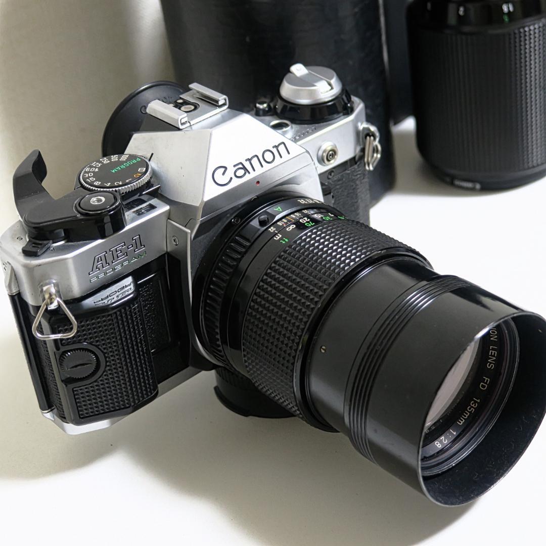 CANON A-1本体 AE-1+P本体 交換レンズ6本 取説 ジャンク