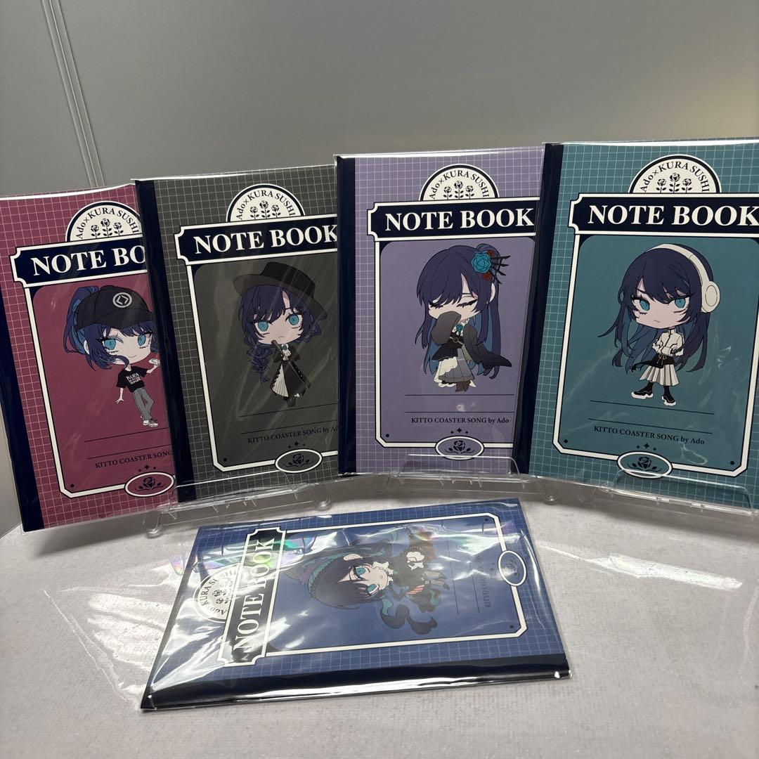 Ado×無添くら寿司コレクションA-4ファイル13枚 A-5NOTE BOOK5